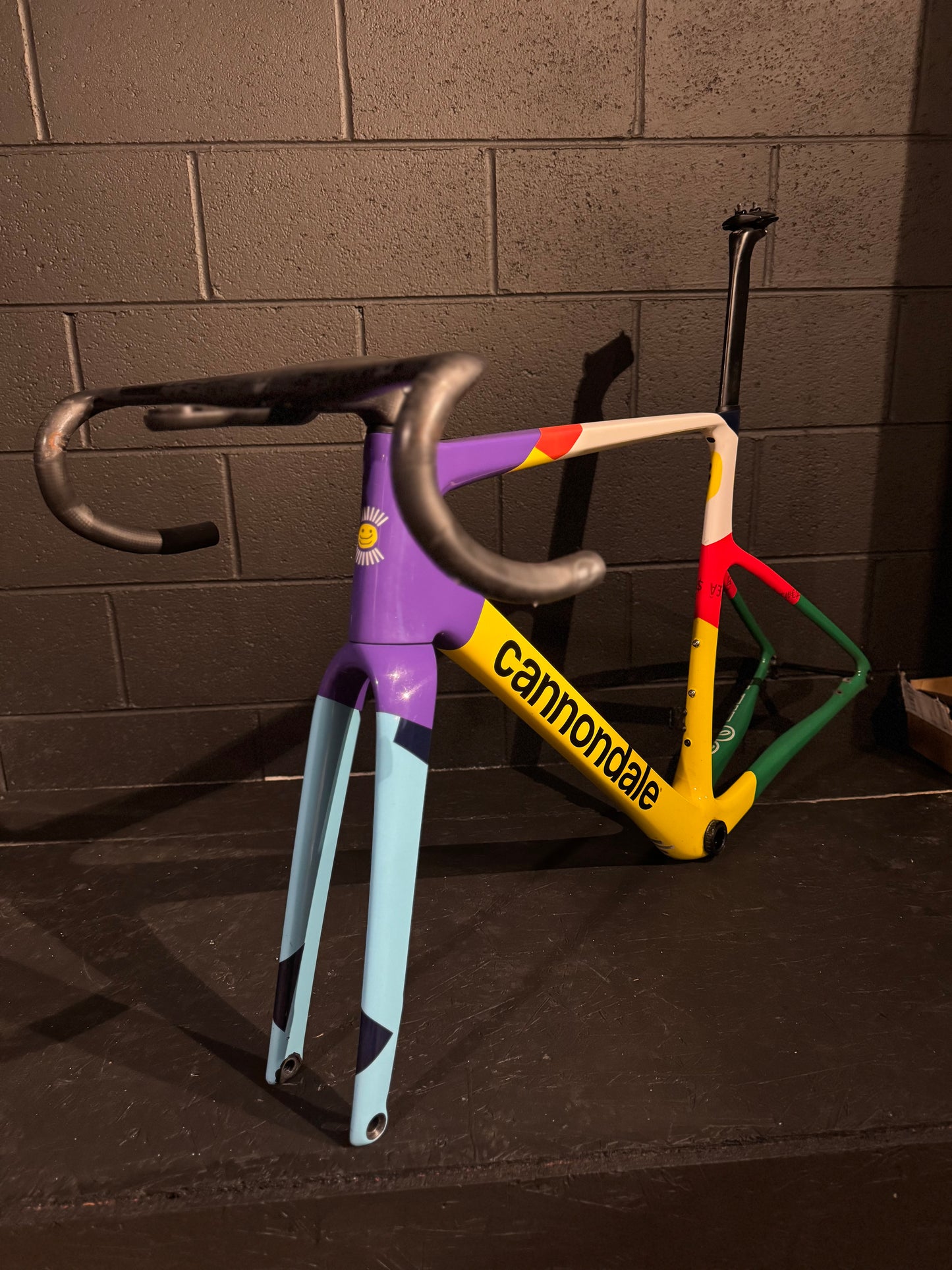 Cannondale supersix evo hi mod size 56 frameset with vision metron 5d acr bars