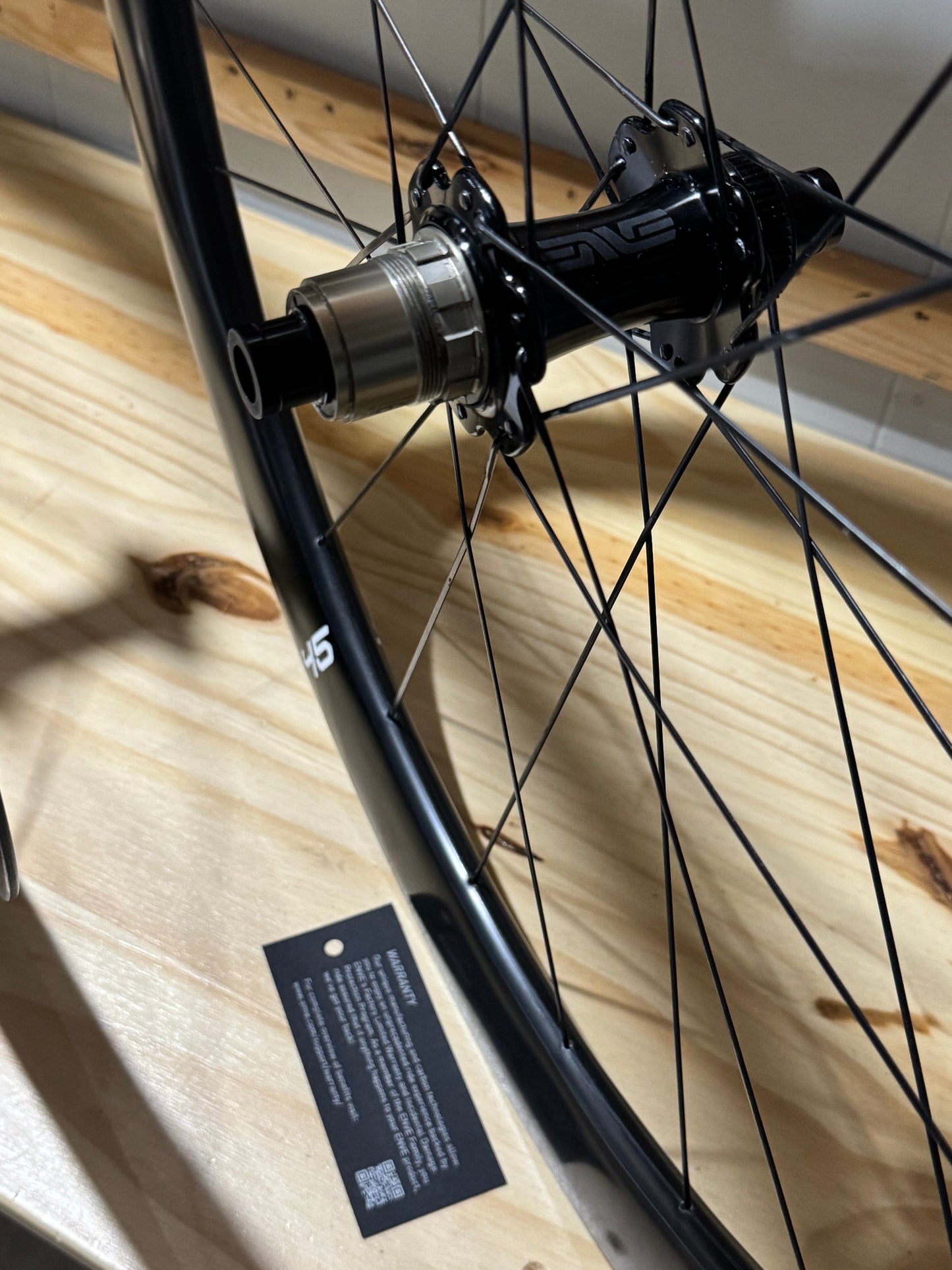 Enve foundation 45 carbon disc brake wheelset with upgraded id360 hubs