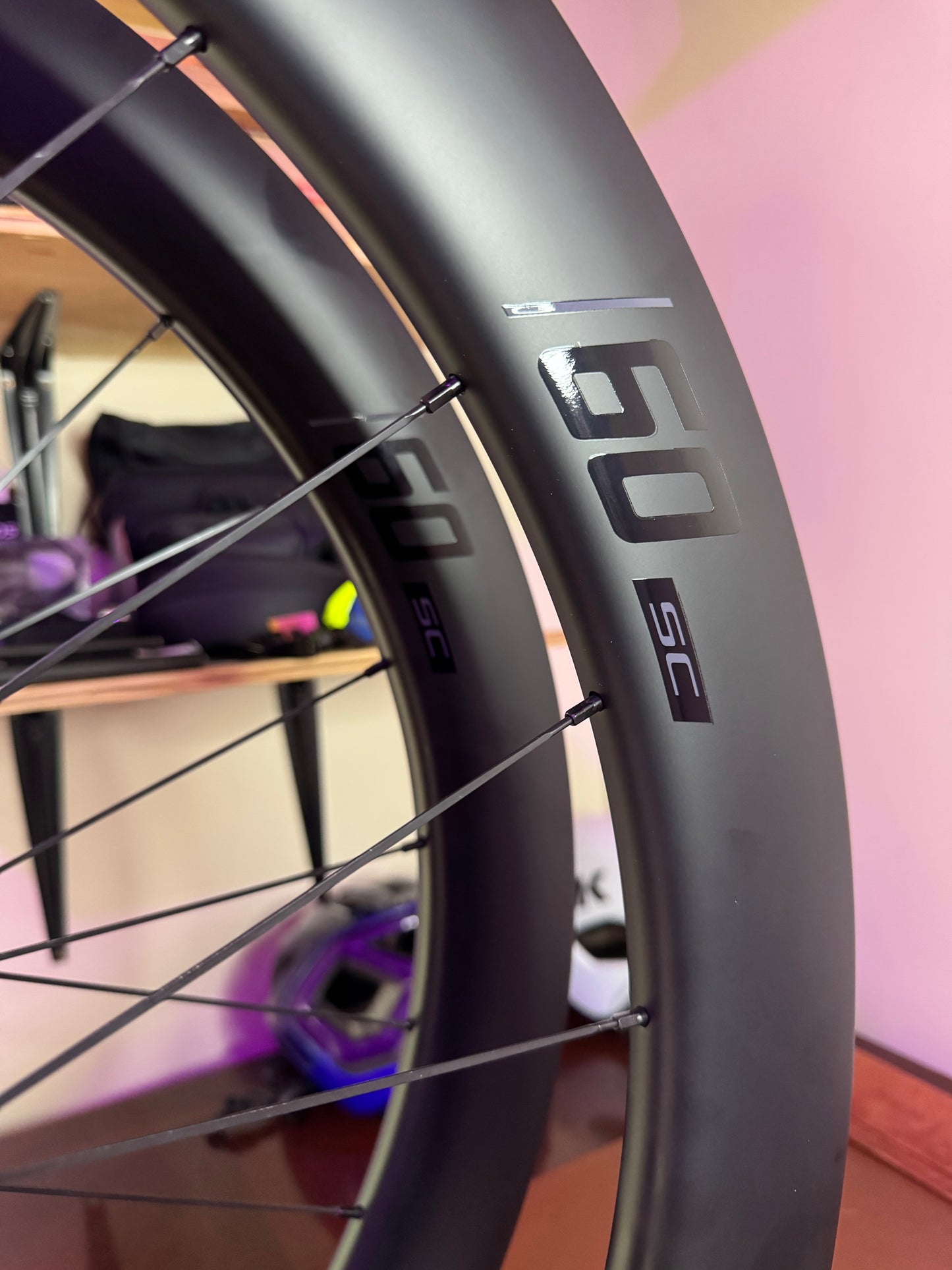 Vision SC60 TL Wheelset - 700, 12 x 100/142, Center-Lock, Shimano hg, Black